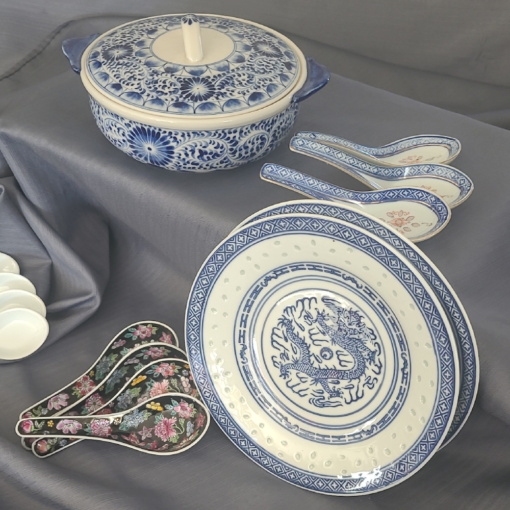 Blue and White Chinese Dishes